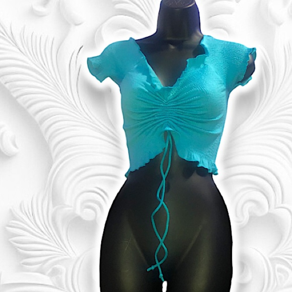 Turquoise top